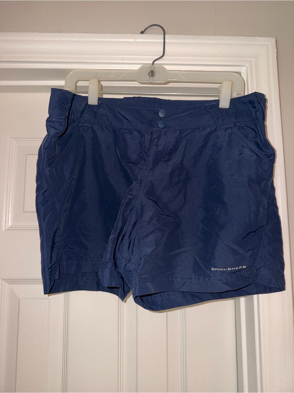 Columbia PFG Navy Blue Athletic Shorts